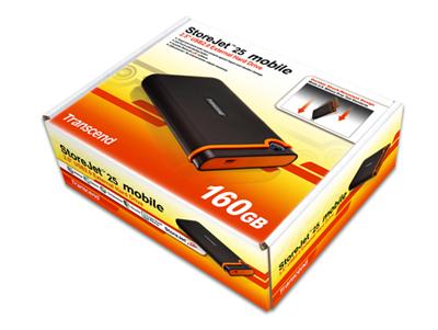 Transcend StoreJet 25 Mobile 160GB USB 2.0 2.5" External HDD 
