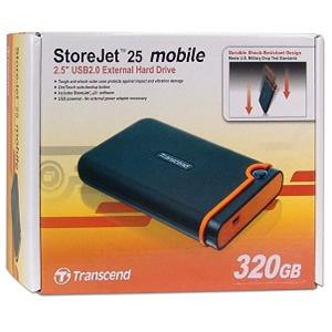 Transcend StoreJet 25 Mobile 320GB USB 2.0 2.5" External HDD